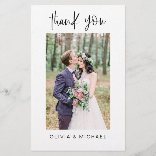 Budget Modern Minimalist bedankkaarten (Voorkant)