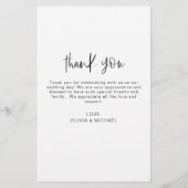 Budget Modern Minimalist bedankkaarten (Achterkant)