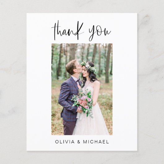 Budget Modern Minimalist bedankkaarten (Voorkant)