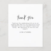 Budget Modern Minimalist bedankkaarten (Achterkant)