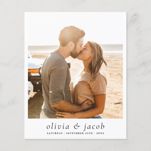 Budget Modern & Minimalist Elegant Photo Wedding (Voorkant)