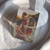 Budget Modern & Minimalist Elegant Photo Wedding Kaart