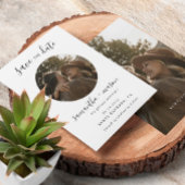 Budget Modern & Minimalist Elegant Photo Wedding Save The Date