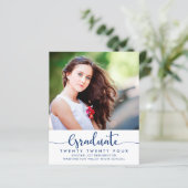 BUDGET Modern Minimalist Script Afstuderen Foto (Staand voorkant)