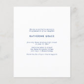 BUDGET Modern Minimalist Script Afstuderen Foto (Achterkant)