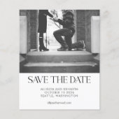 Budget Modern minimalist Two Photo Simple Wedding (Voorkant)