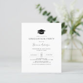 Budget Modern Minimalistisch Chic Graduation Party (Staand voorkant)