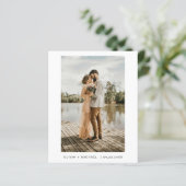 Budget Modern minimalistisch Elegant Photo Wedding (Staand voorkant)
