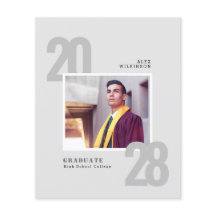 BUDGET Modern Minimalistische uitnodigingskaart vo