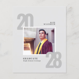 BUDGET Modern Minimalistische uitnodigingskaart vo Flyer