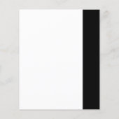 Budget Modern Monogram Black White Wedding Invite (Achterkant)