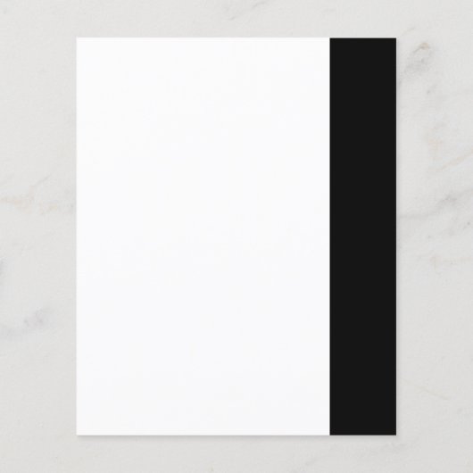 Budget Modern Monogram Black White Wedding Invite (Achterkant)