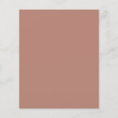 Budget Modern Monogram Boho Roze Goud Pampas Gras Flyer (Achterkant)