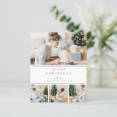 BUDGET Modern Olijfgroen Multi Foto Kerstmis (Staand voorkant)