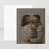 BUDGET Modern Oud Geld Foto-overlay Bruiloft (Voorkant / Achterkant)
