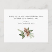 Budget Modern PHOTO Merry Christmas Wenskaart Briefkaart (Achterkant)