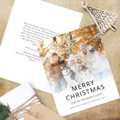 Budget Modern Photo Overlay Christmas Kaart