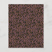 Budget Modern Pink Black Dot bruiloft uitnodiging (Achterkant)