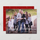 Budget Modern Prettige feestdagen Handgeschreven F (Voorkant / Achterkant)