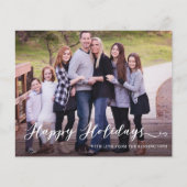 Budget Modern Prettige feestdagen Handgeschreven F (Voorkant)