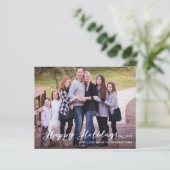 Budget Modern Prettige feestdagen Handgeschreven F (Staand voorkant)