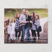 Budget Modern Prettige feestdagen Handgeschreven F (Voorkant)