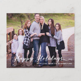 Budget Modern Prettige feestdagen Handgeschreven F