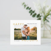 Budget Modern Prettige feestdagen Photo Holiday Ka (Staand voorkant)