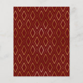 Budget Modern Red Gold Photo Afstuderen Hartelijk (Achterkant)