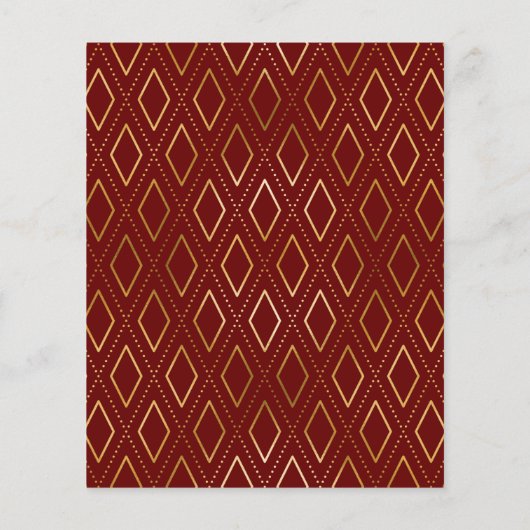 Budget Modern Red Gold Photo Afstuderen Hartelijk (Achterkant)