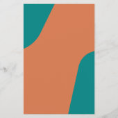 Budget modern retro groovy wedding menu template (Achterkant)