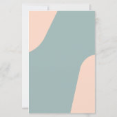 Budget modern retro groovy wedding menu template (Achterkant)