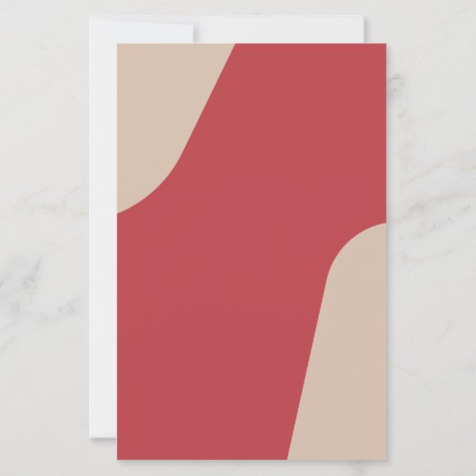 Budget modern retro groovy wedding menu template (Achterkant)