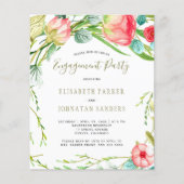 Budget modern roos verlovingsfeest (Voorkant)