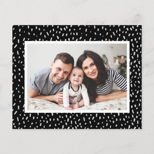 Budget Modern Script 5 Foto Kerst Kaarten (Achterkant)