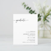 BUDGET Modern Script Afstuderen Afstudeerfeest (Staand voorkant)