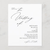 BUDGET Modern Script Arch Foto QR Code Trouwen (Voorkant)