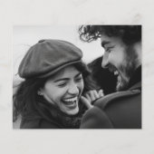 Budget Modern script bruiloft foto Hartelijk dank (Achterkant)