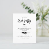 BUDGET Modern Script Hart Afstudeerfeest Afstudere (Staand voorkant)