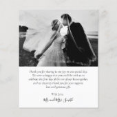 Budget Modern Script Volledige Foto Bruiloft Dankj Flyer (Achterkant)