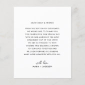 Budget Modern Simple Wedding Foto Dank u Flyer (Achterkant)