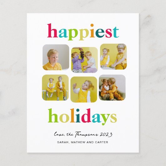 BUDGET Modern Snoep Kleuren Kleurrijke Fotocollage (Voorkant)