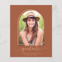 Budget Modern Terracotta Arch Photo Afstuderen