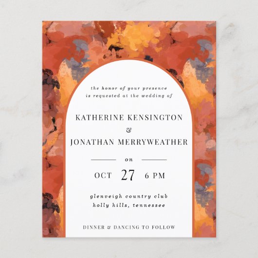 Budget Modern Terracotta Boho Arch Wedding (Voorkant)