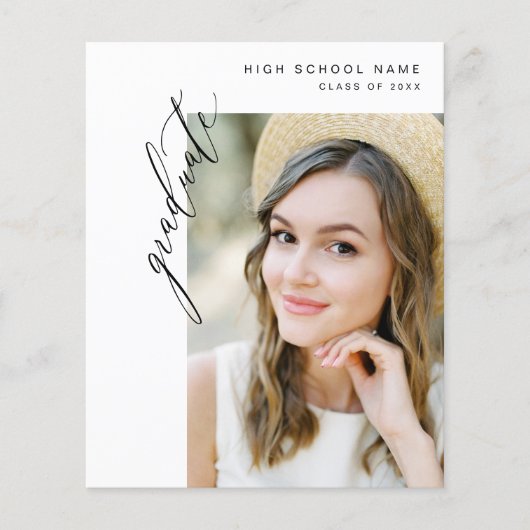 Budget Modern Trendy Fotoafstudeerfeest (Voorkant)