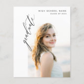 Budget Modern Trendy Fotoafstudeerfeest (Voorkant)