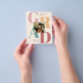 BUDGET Modern Trendy Script Photo Afstudeerder Inv Flyer (Hand)