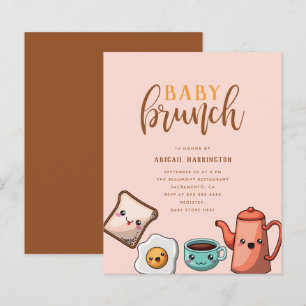 Budget Modern Typografie Kawaii Baby Brunch
