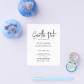 Budget Modern Typografie Script Save The Date Flyer (Enkel)