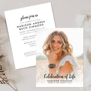 Budget Modern Viering van het Leven Foto Begrafeni